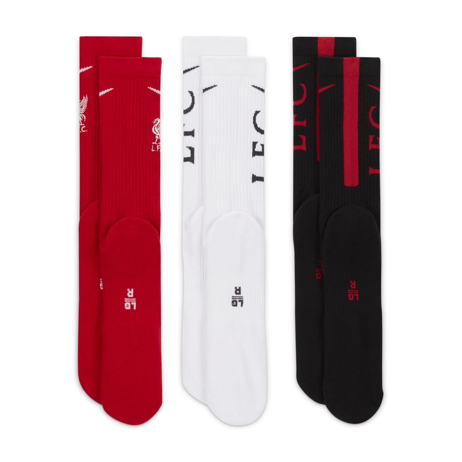 Ponožky Nike Liverpool Everyday Socks 3 Pairs Červená | FD1403-902, 1