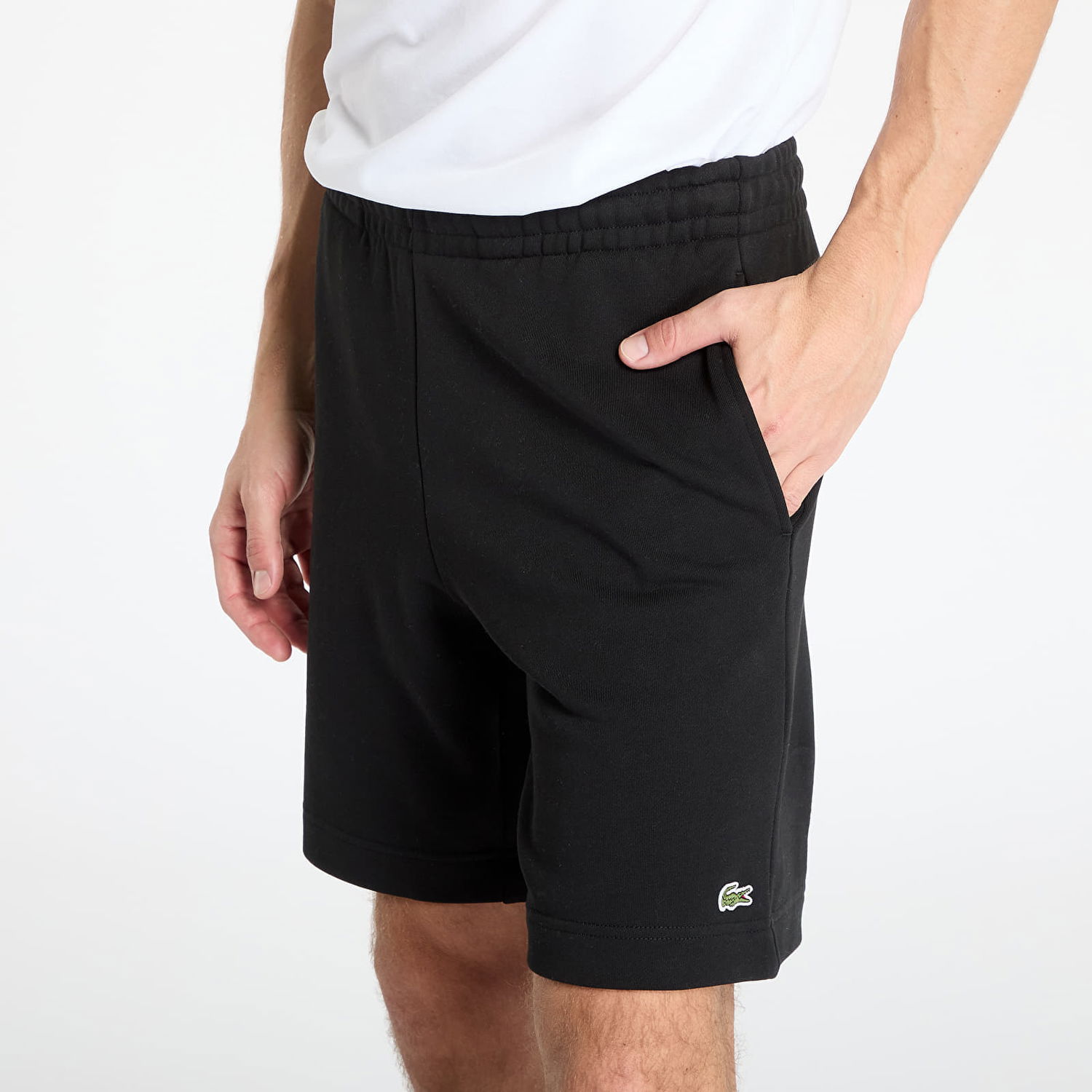 Šortky Lacoste LACOSTE Fleece Shorts Čierna | GH9860 031, 1
