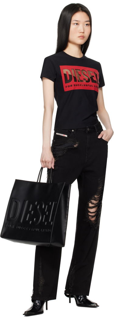 Tote bag Diesel 3D Logo Tote Bag Čierna | X09931 P5184, 3
