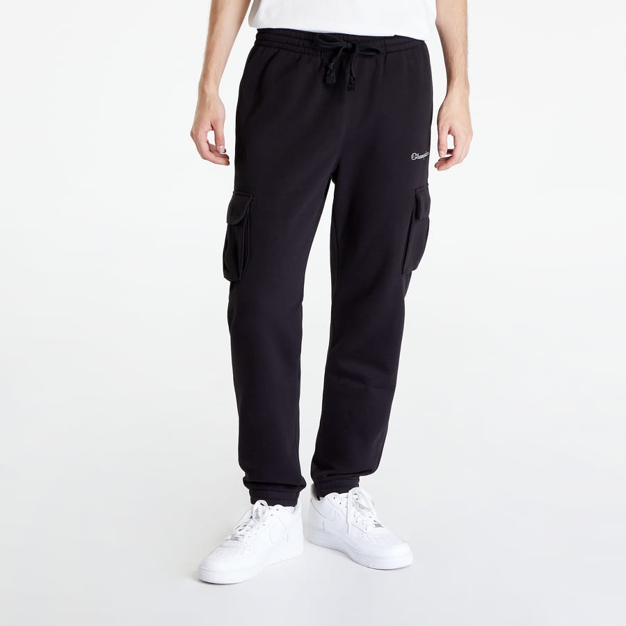 Cargo nohavice Champion Logo Elastic Cuff Cargo Pants Čierna | 217871 CHA KK001, 0
