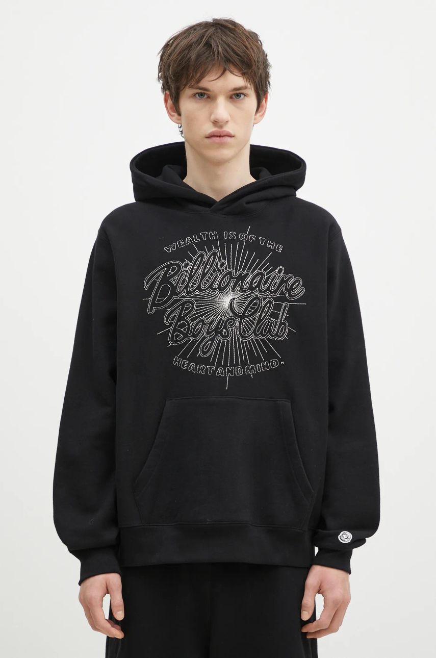 Mikina BILLIONAIRE BOYS CLUB Script Logo Chainstitch Popover Hoodie Čierna | B24448, 0