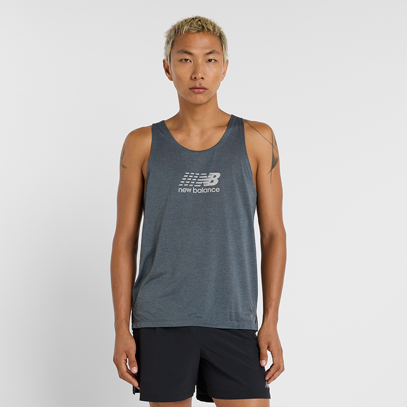 Tielko New Balance Impact Run Tank Top Šedá | NBMT51200GT, 0