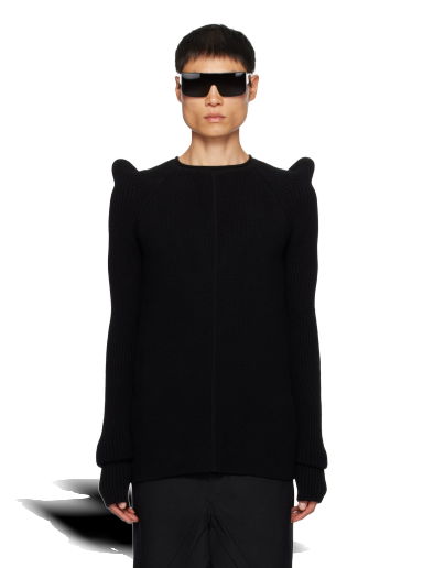 Sveter Rick Owens Tec Pull Sweater Čierna | RR02C7689 CHWSR