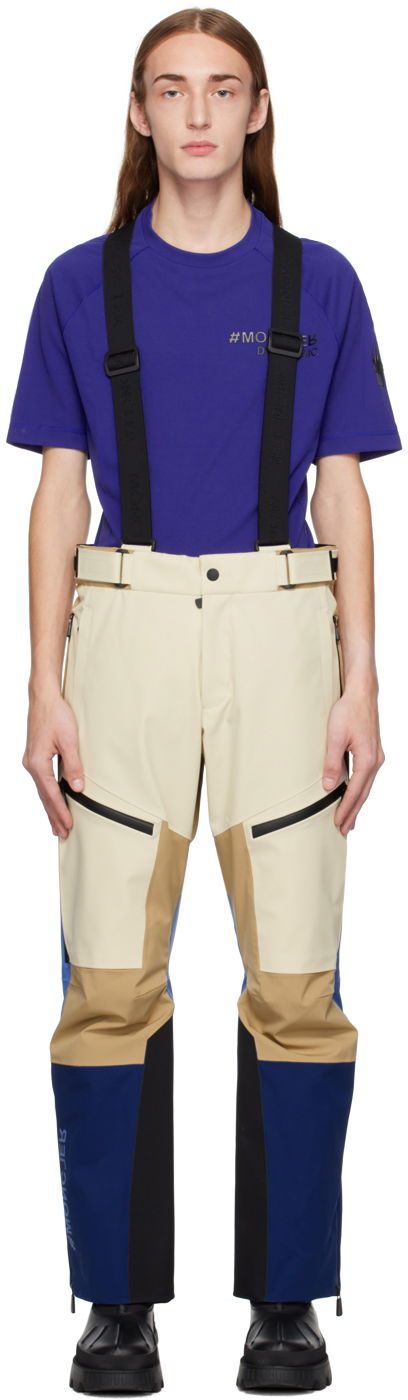 Nohavice Moncler Grenoble Paneled Ski Pants Béžová | I20972G00004M1815, 0