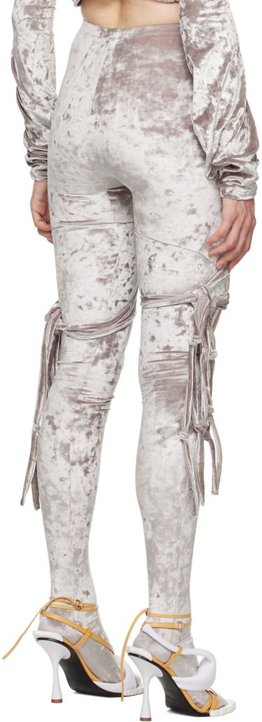 Legíny Ottolinger Ottolinger Velvet Tabi Leggings Šedá | 403003, 2