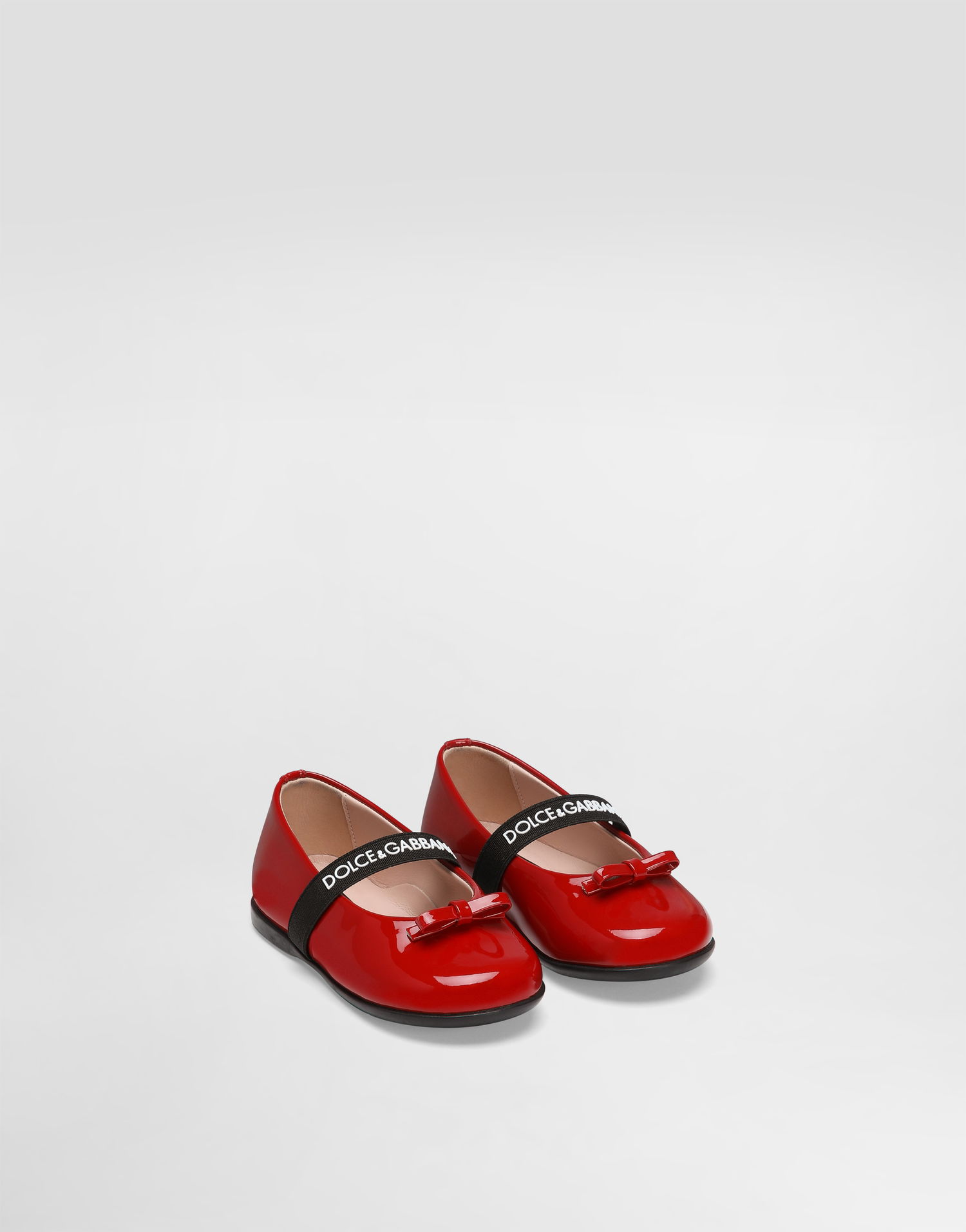 Doplnky Dolce & Gabbana Dolce & Gabbana Patent Leather Ballet Flats With Elastic Červená | D20093A483187124, 1