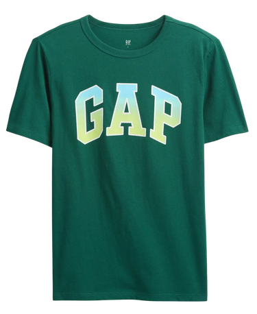 Tričko GAP T-Shirt Classic Logo Zelené | 781867-02, 0