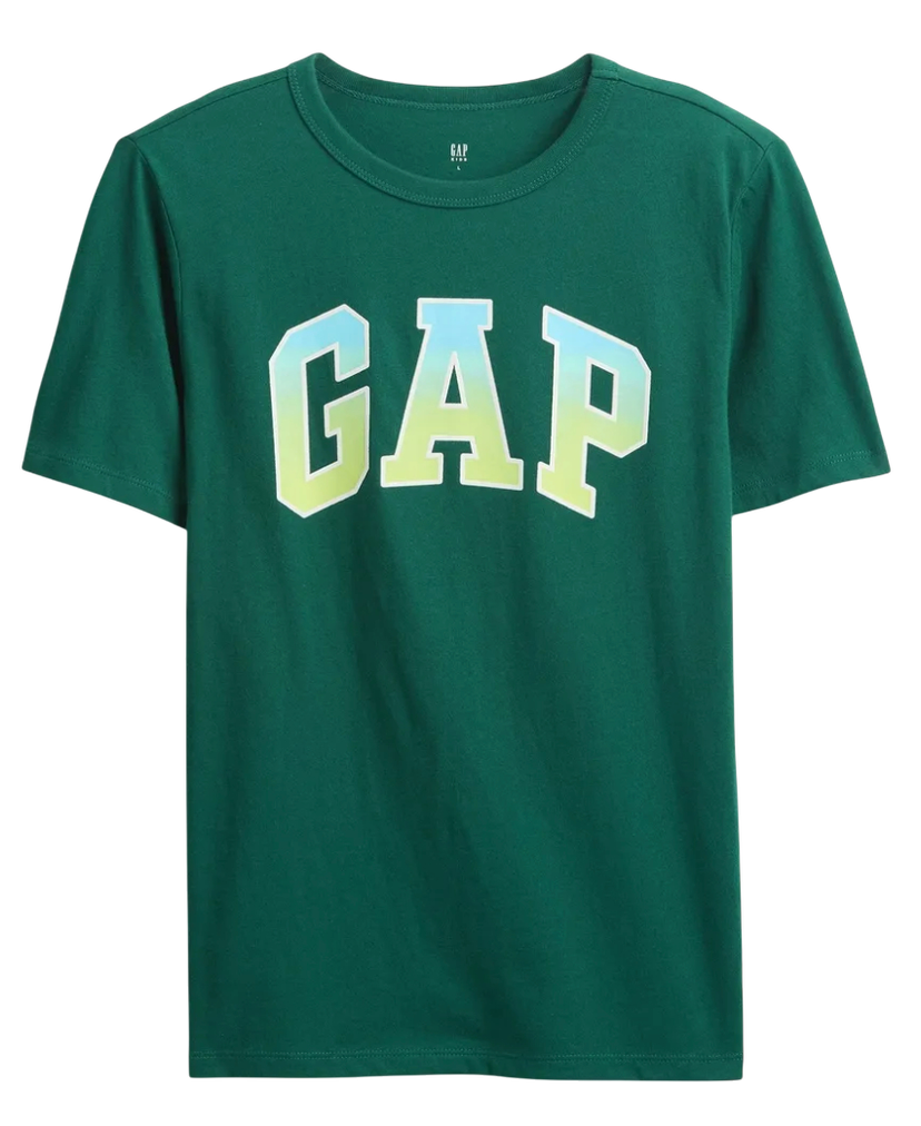 Tričko GAP T-Shirt Classic Logo Zelené | 781867-02