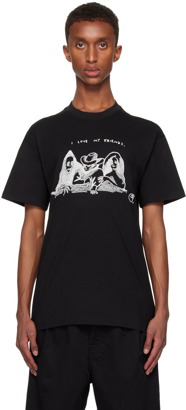 Tričko Carhartt WIP Black 'Friends' Graphic T-Shirt Čierna | I033982, 0