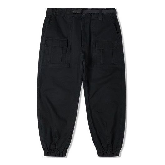 Cargo nohavice Converse Woven Casual Pants with Elasticated Cuffs Čierna | 10024161-A02, 0