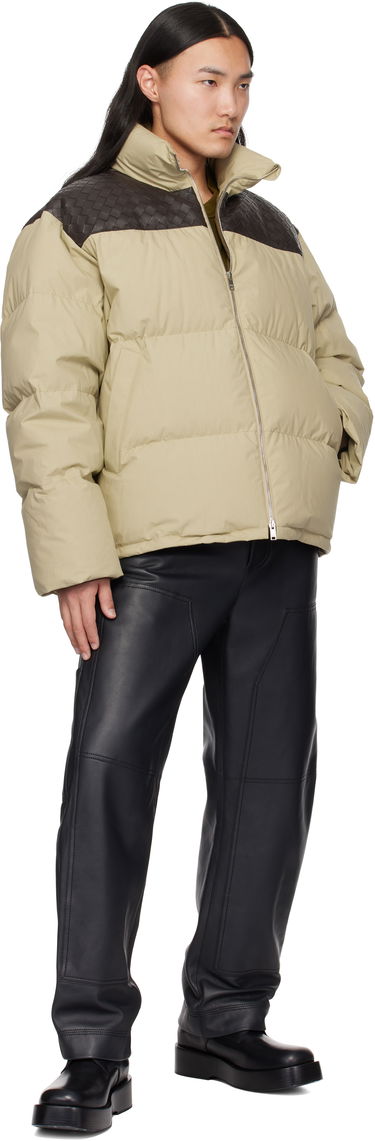 Prešívaná bunda Bottega Veneta Bottega Veneta Frosted Poplin Puffer Jacket Béžová | 815198V1LE03008, 3