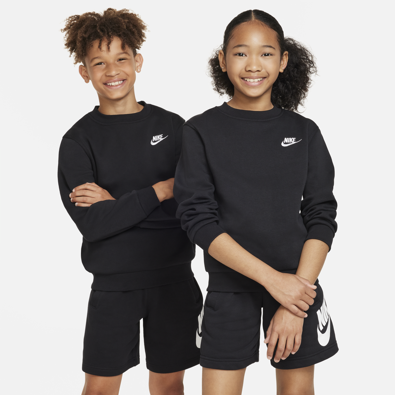 Mikina Nike Nike Sportswear Club Fleece Crewneck Sweatshirt Čierna | FD3006-010, 0