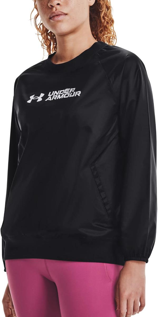 Mikina Under Armour Recover Woven Shine Crew Čierna | 1364012-001, 0