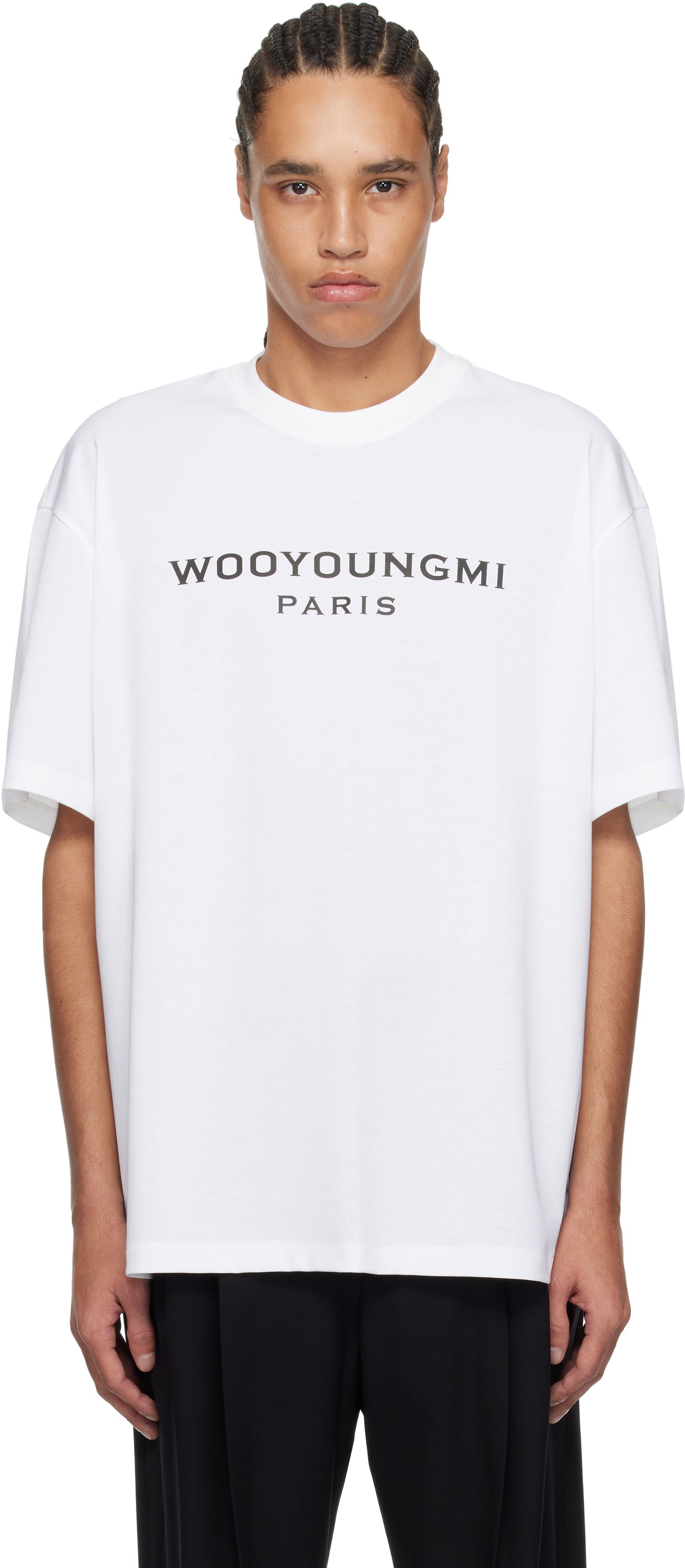 Tričko WOOYOUNGMI WOOYOUNGMI Front Logo T-Shirt Biela | W251TS01, 0
