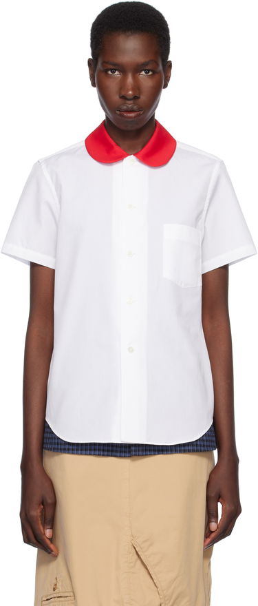 Košeľa Comme des Garçons Comme des Garçons Girl Broad Cotton Shirt Biela | NO-B014-051, 0
