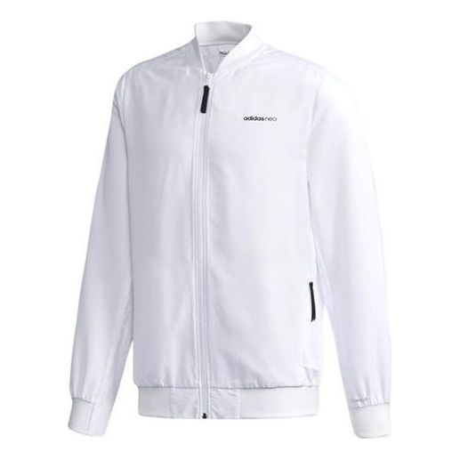 Bomber bunda adidas Originals Neo Casual Aviator Jacket Biela | DN7379