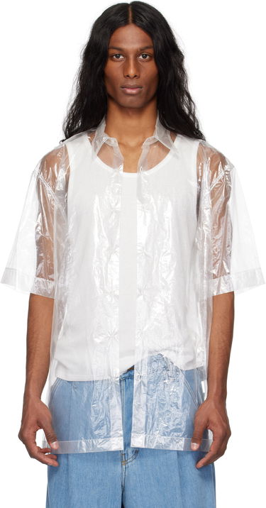 Košeľa Dries Van Noten Dries Van Noten Transparent Nylon Button-Up Shirt Biela | 251-020700-1257, 0