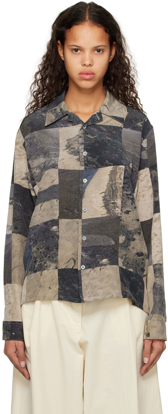 Košeľa Serapis Serapis Oil Sand Print Shirt Rôznofarebný | FW22_SS_2, 0