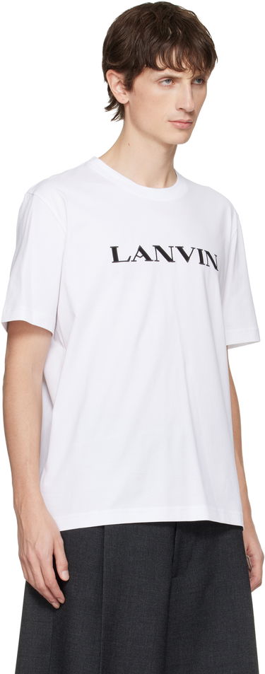 Tričko LANVIN Embroidered 'Lanvin' Cotton T-shirt Vínová | RM-TS0012-J300-H25, 4