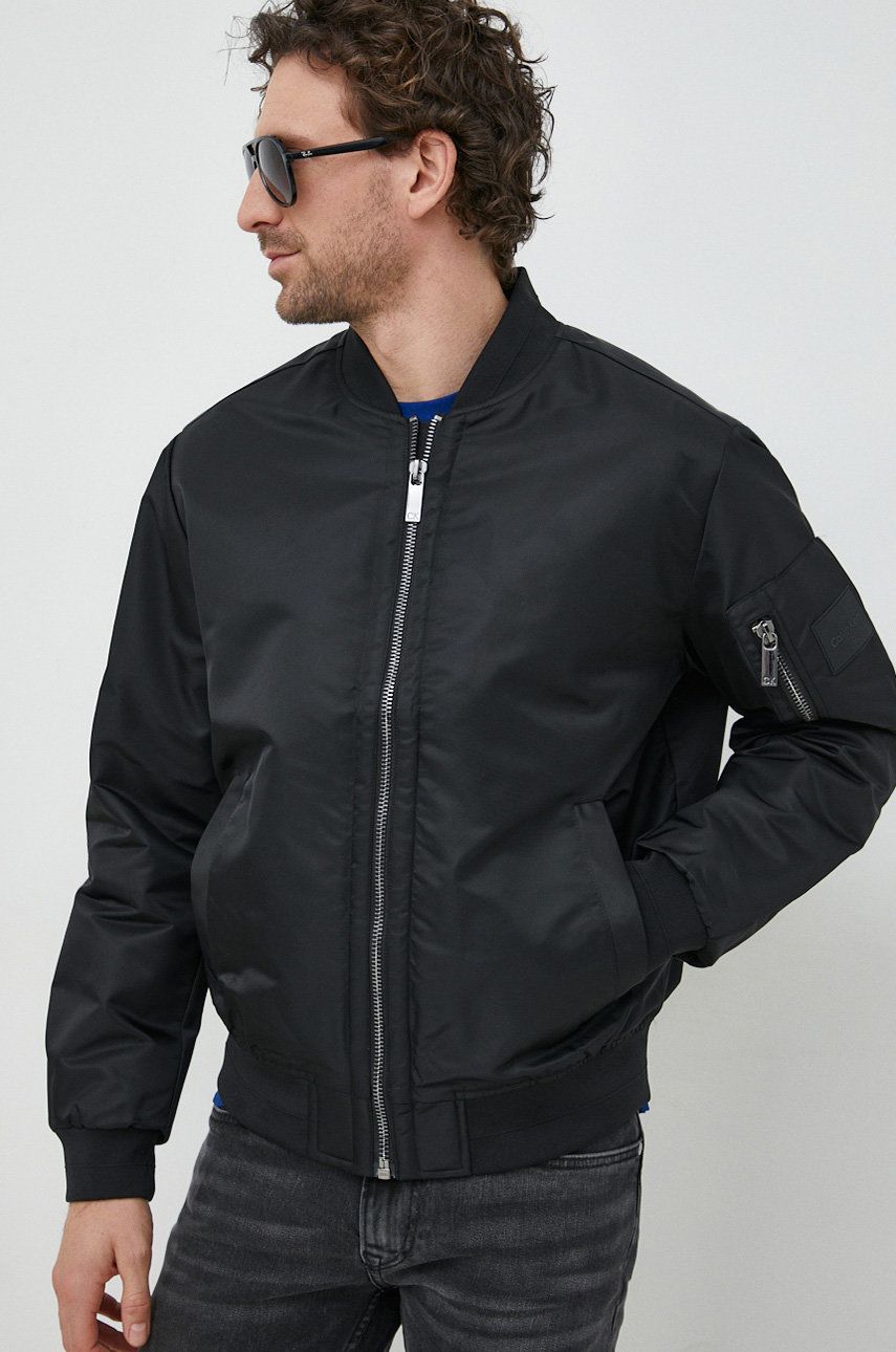 Bomber bunda CALVIN KLEIN Bomber Jacket Čierna | K10K109907.PPYX, 0