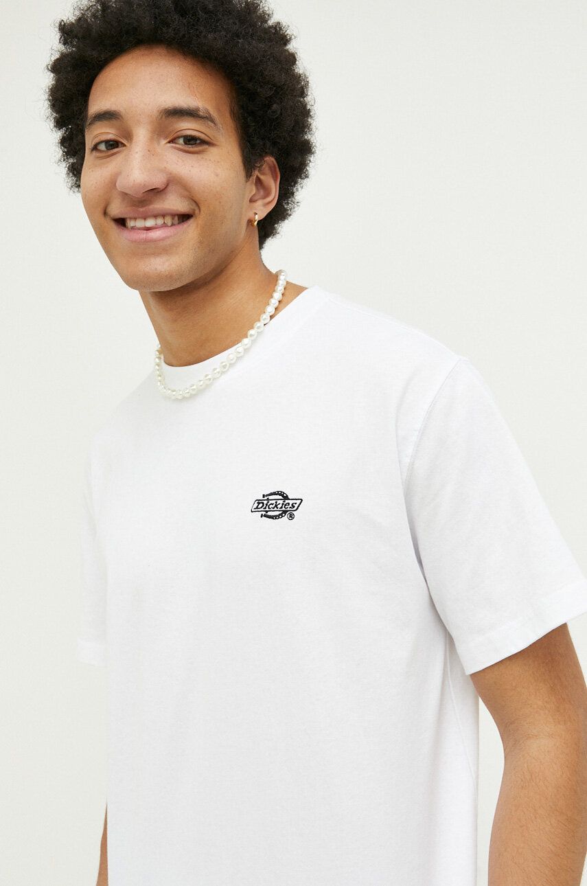 Tričko Dickies Cotton T-shirt Biela | DK0A4YAIWHX1, 0