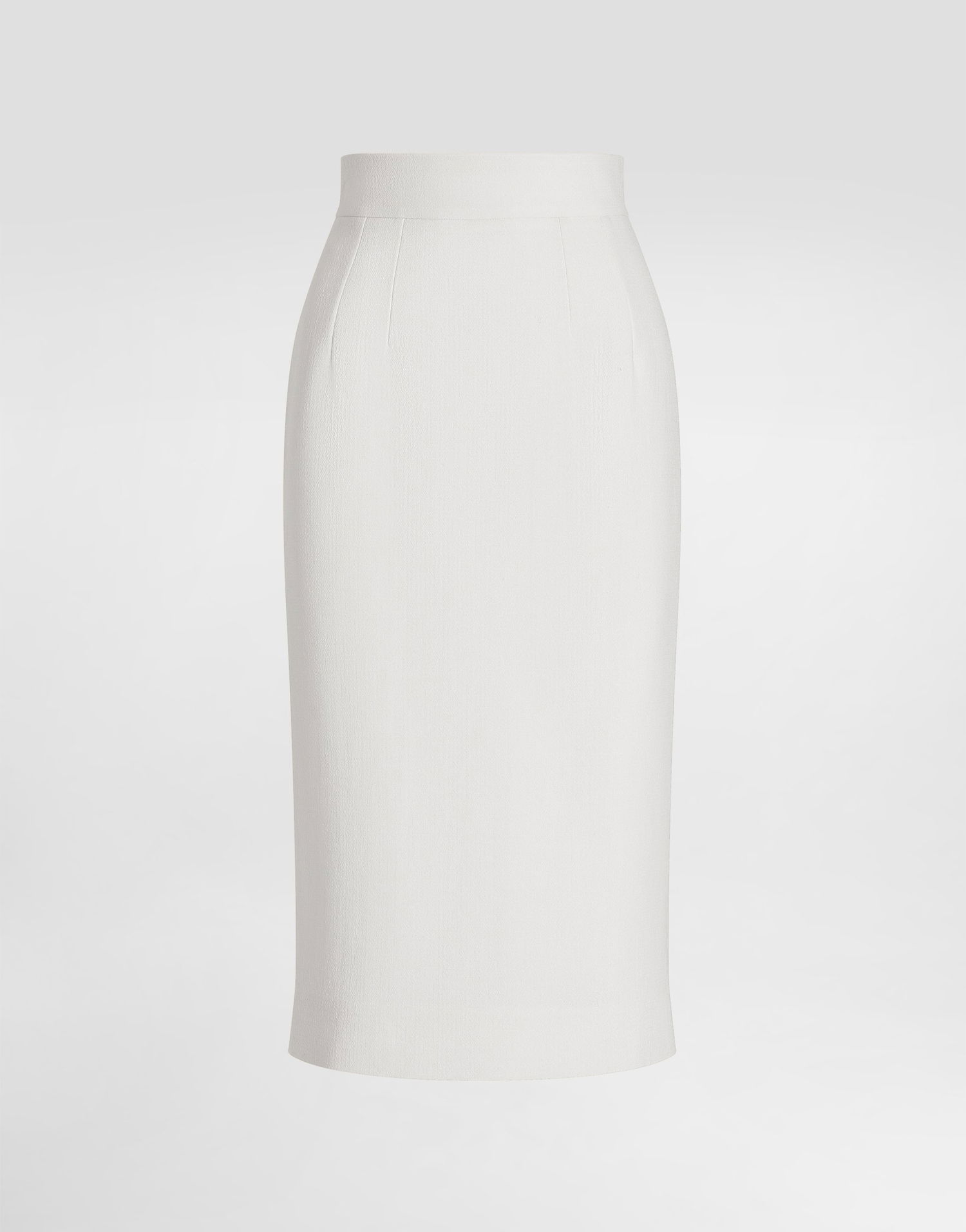 Sukňa Dolce & Gabbana Dolce & Gabbana Double Crepe Pencil Skirt Biela | F4C14TFU207W3789, 0
