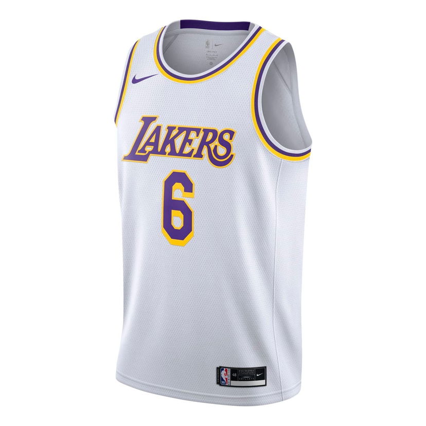 Dres Nike NBA LA Lakers LeBron James #6 Jersey Biela | CW3595-103