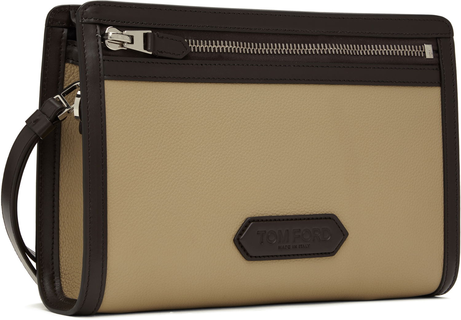 Kabelka Tom Ford Leather Mini Pouch Béžová | H0561-LCL213S, 1