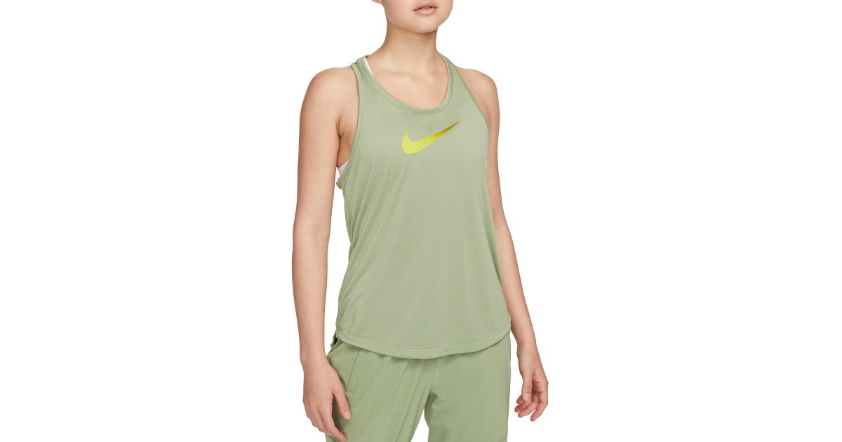 Tielko Nike Dri-FIT One Swoosh Tank Top Zelené | dx1027-386, 1