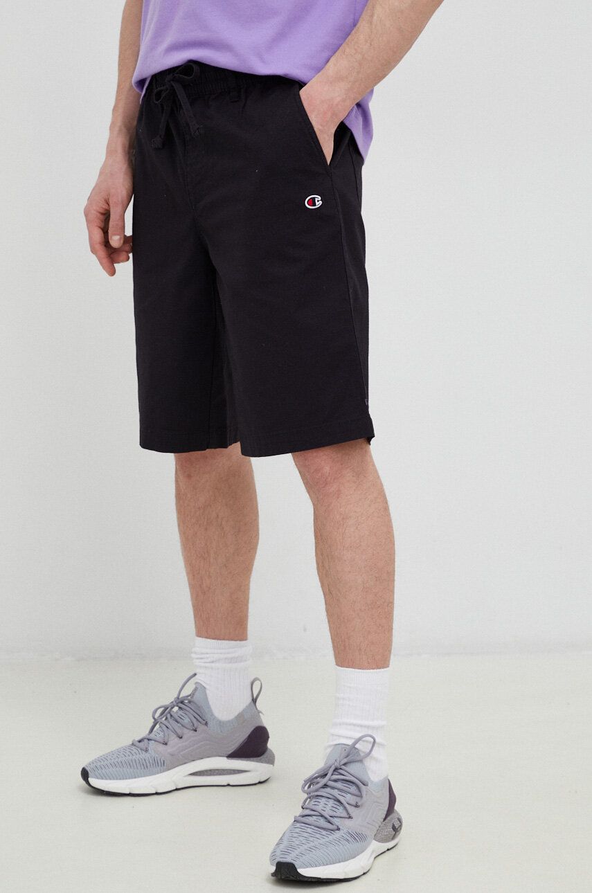 Šortky Champion C Logo Ripstop Cotton Shorts Čierna | 218741, 0