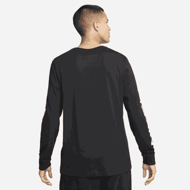 Tričko Nike Nike Air Long Sleeve T-Shirt Čierna | DX1009-010, 1