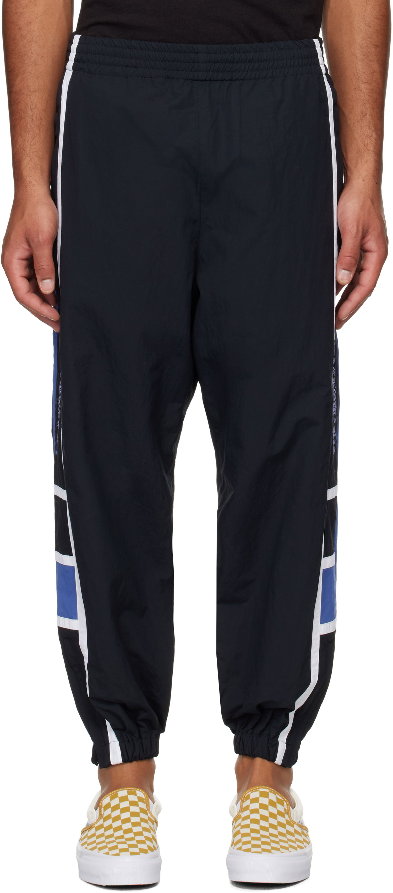 Nohavice WACKO MARIA Embroidered-Logo Track Pants Čierna | 24FW-WMO-TP01, 0