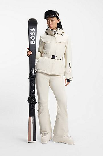 Bunda BOSS Ski Water-Repellent Regular-Fit Jacket Biela | 50549047, 1