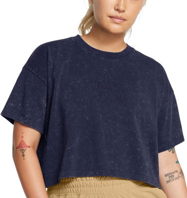 Crop Top Under Armour Varsity Cropped T-Shirt Navy | 1389153-410, 0