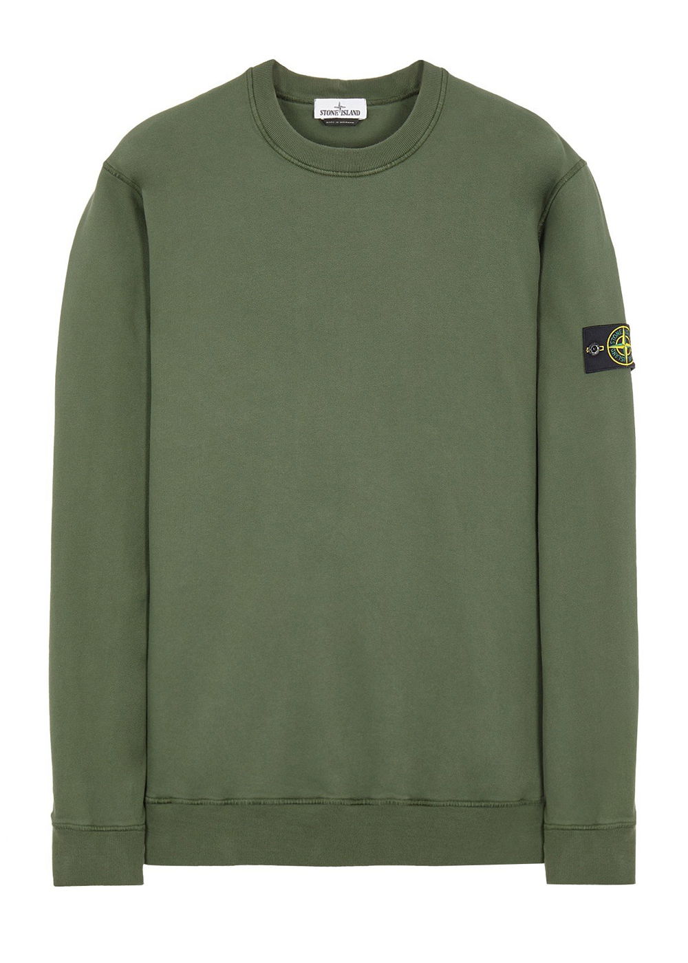 Sveter Stone Island Brushed Cotton Fleece Crewneck Zelené | 751563020v0055-9382, 0