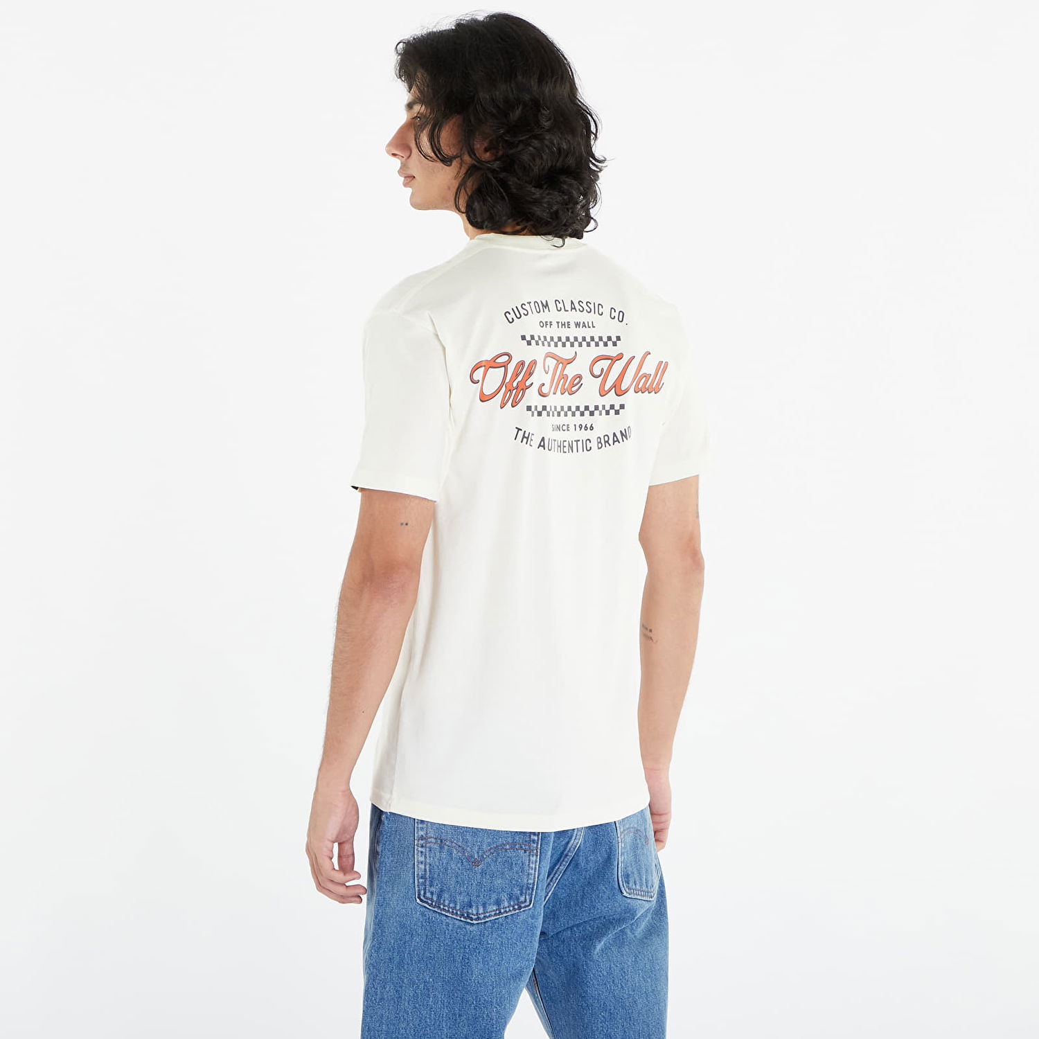 Tričko Vans T-Shirt Custom Classic CO SS Tee Béžová | VN000F3ZFS81, 1