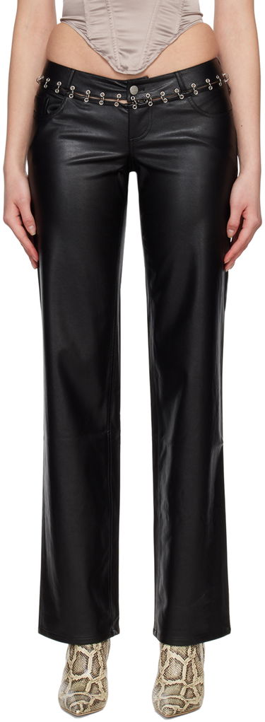 Nohavice Miaou Miaou Marco Faux-Leather Pants Čierna | 1033PUBLK, 0