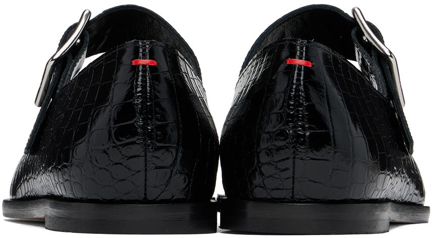 Šaty Aeyde Aeyde Sunny Crocodile Embossed Ballerina Flats Čierna | A11-FL-GRZS15FL127-FW24-800-065, 1
