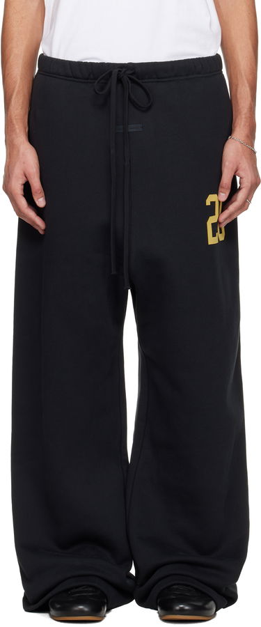 Tepláky Fear of God ESSENTIALS Holiday Lounge Wide-Leg Drawstring Sweatpants with 23 Print Čierna | 130HO258421F, 0
