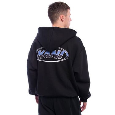 Mikina Karl Kani Karl Kani Woven Signature Chrome Zip Hoodie Čierna | KK-60220175, 4
