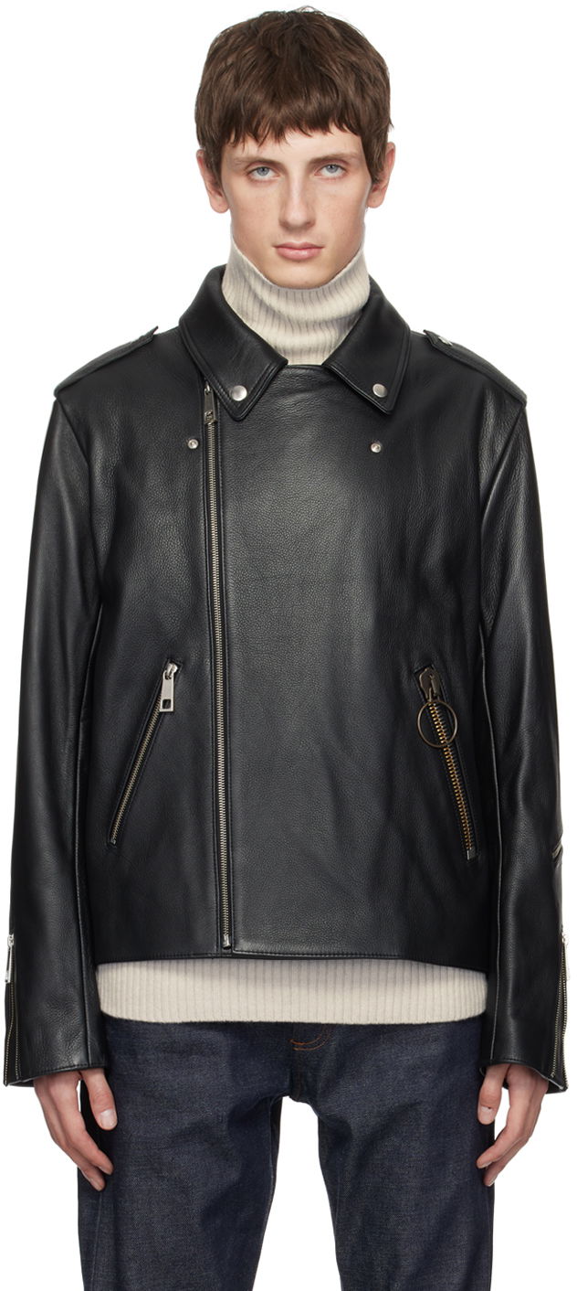 Bunda A.P.C. JW Anderson x Leather Jacket Čierna | PXBTO-H02848, 0