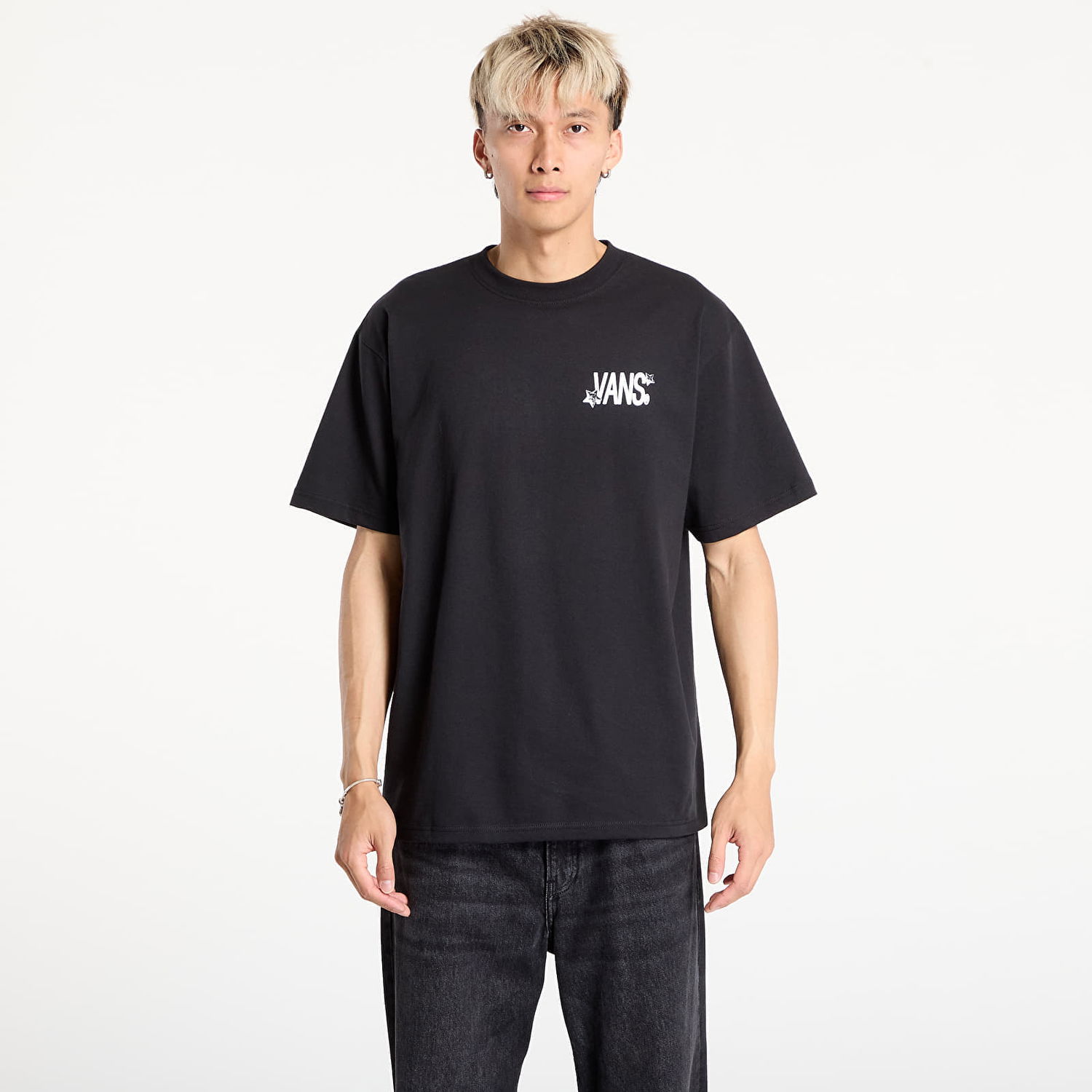 Tričko Vans Chaos Short Sleeve T-Shirt Čierna | VN000PBRBLK1, 0