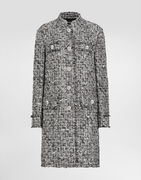 Dolce & Gabbana Single-Breasted Raschel Tweed Coat