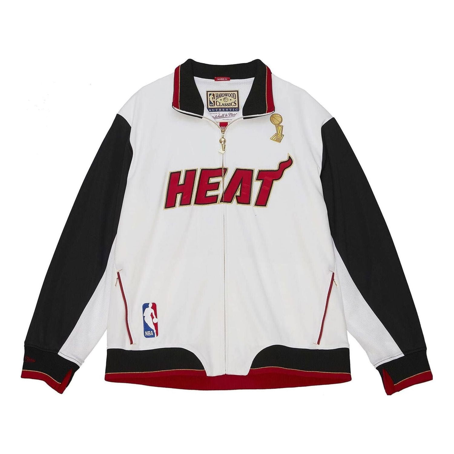 Bomber bunda Mitchell & Ness Mitchell & Ness Miami Heat 2012 Champions Jacket Biela | AFZJ4937-MHE12PPPWHIT, 0