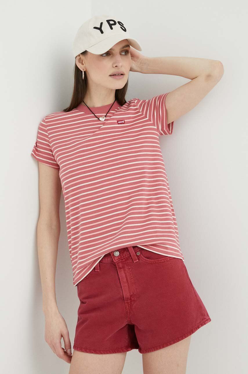 Tričko Levi's Cotton T-shirt Červená | 39185.0222, 0