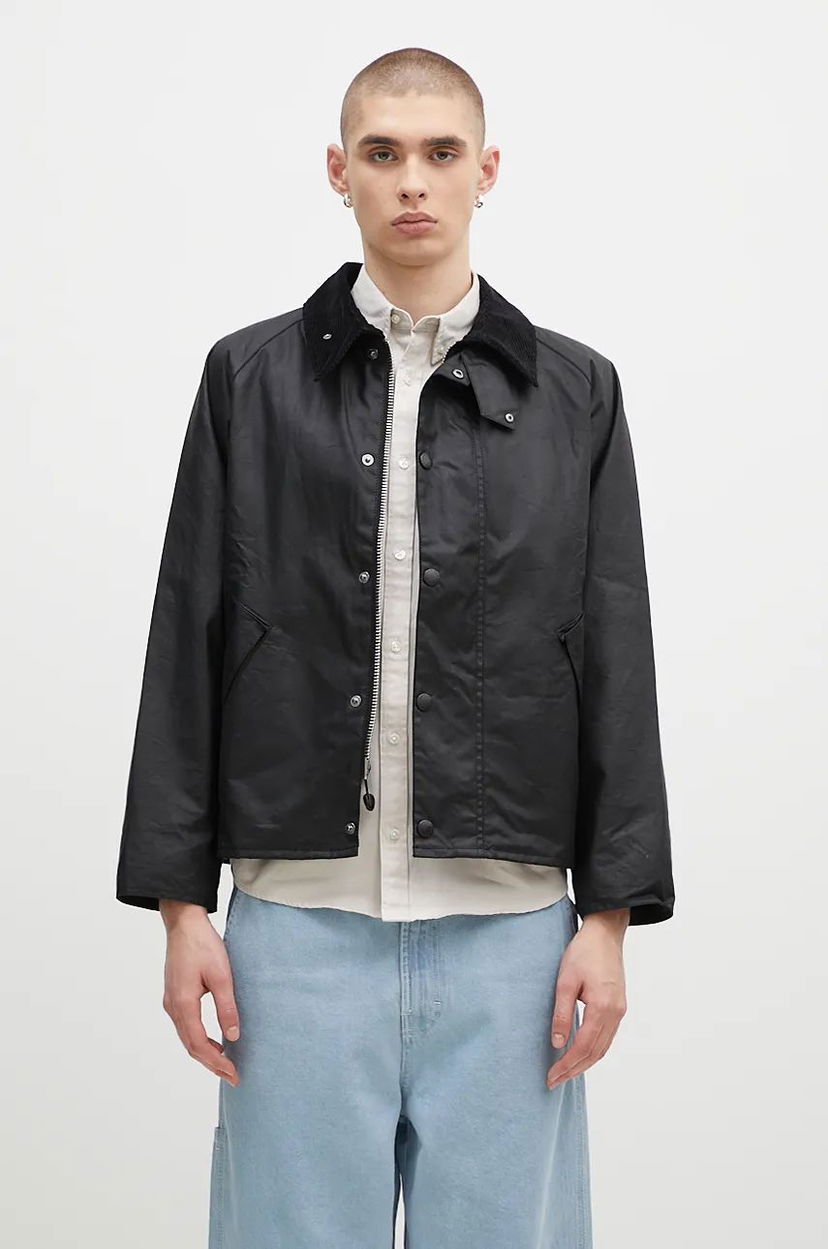 Vetrovka Barbour Transport Wax Jacket Čierna | MWX1678