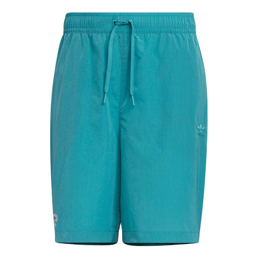 Šortky adidas Originals Trefoil Logo Graphic Light Woven Shorts Tyrkysová | IW6313