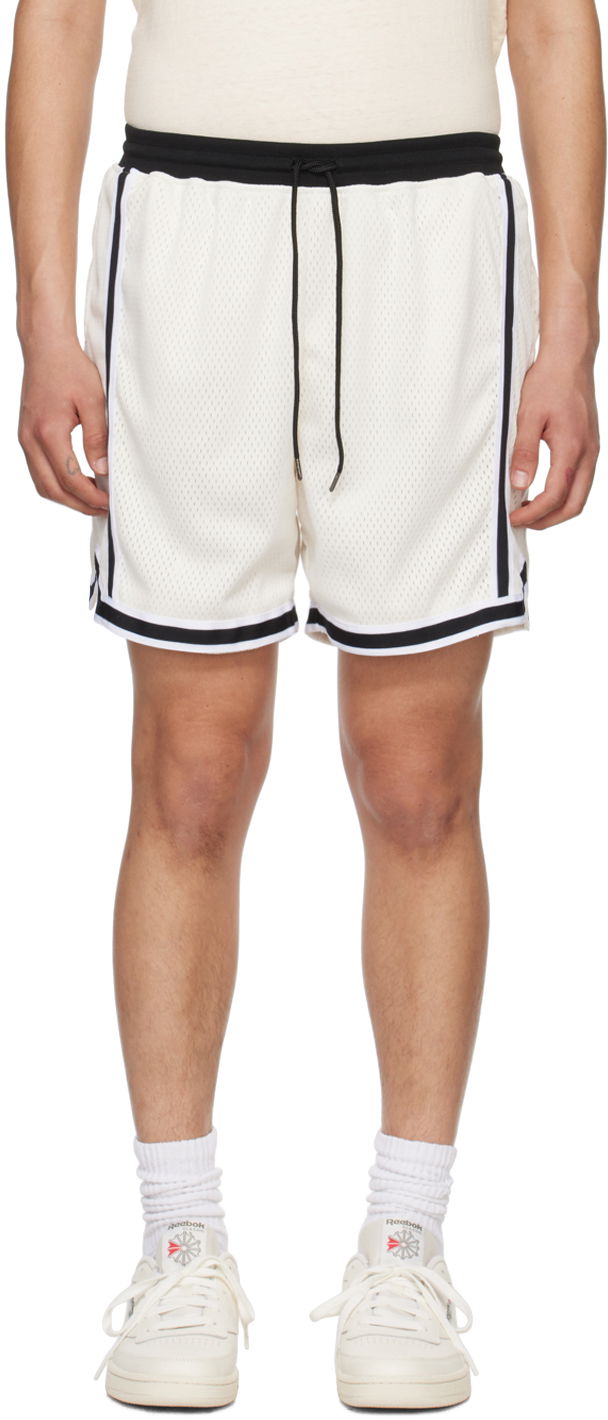 Šortky John Elliott Vintage Varsity Shorts Biela | C183M23142A