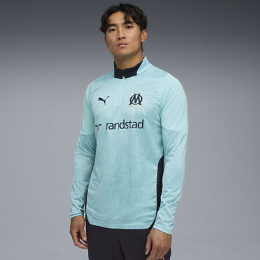Mikina Puma Olympique de Marseille Men's Training Quarter-Zip Top Tyrkysová | 781534_21, 1