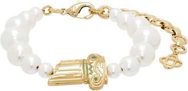 Náramok Casablanca Gradient Faux-Pearl Column Bracelet Metalická | APS25-JW-261-01, 0
